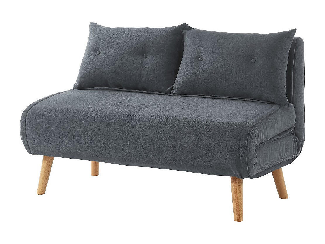 SCHLAFSOFA - 2 Personen - stoff - grau Valerio - Grau, Textil (120/74/74cm) - Vente-Unique
