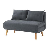 SCHLAFSOFA - 2 Personen - stoff - grau Valerio - Grau, Textil (120/74/74cm) - Vente-Unique