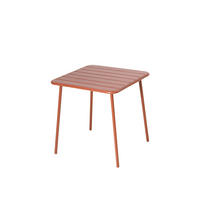 GARTENTISCH Bergame in Terrakotta 4-Sitzer - Terracotta, Metall (70/70/72cm) - Concept Usine