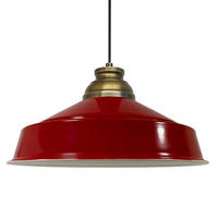 PENDELLEUCHTE Noir - Rot, Metall (40/40/21cm) - Bamyum