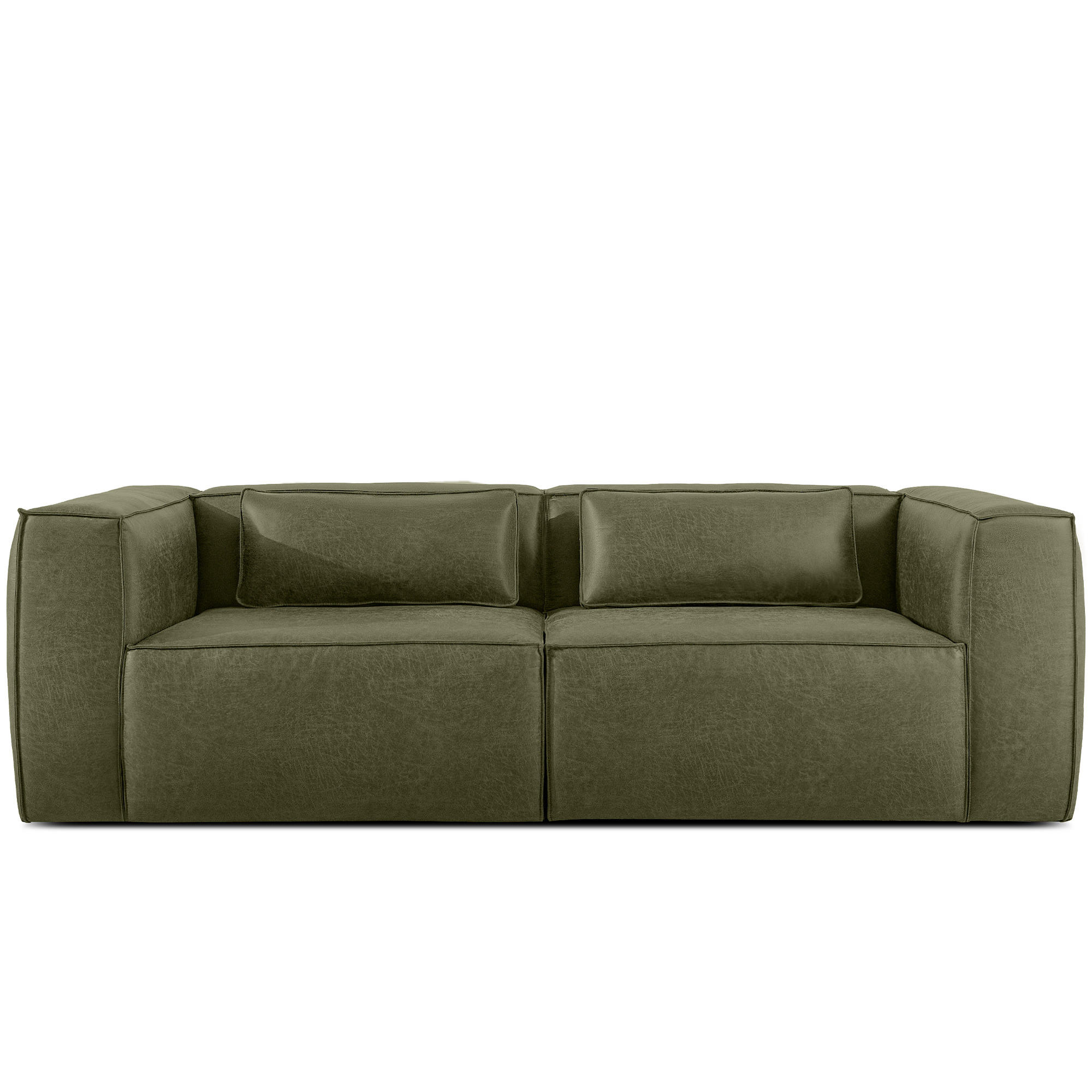 3-SITZER SOFA FEROX, Grün - Grün, Holz/Holzwerkstoff (240/73/96cm) - KONSIMO®