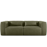 3-SITZER SOFA FEROX, Grün - Grün, Holz/Holzwerkstoff (240/73/96cm) - KONSIMO®
