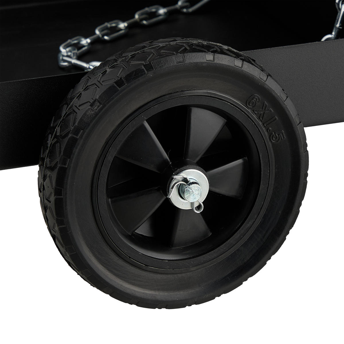 ZVÁRACÍ vozík - čierna, kov/plast (40/88/71cm) - Relaxdays