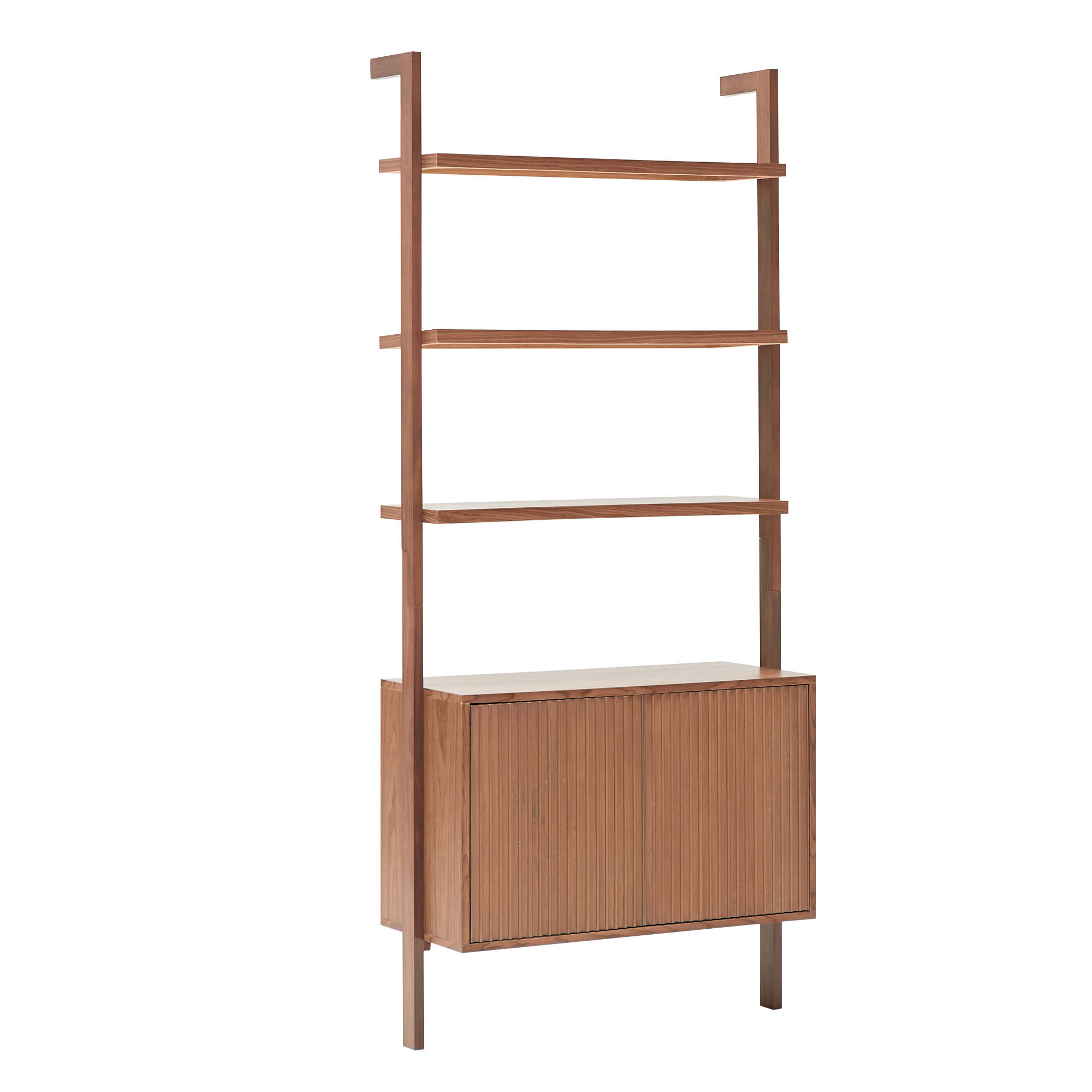 Nordlys Regal Dunkelbraun 79x182.5x34 cm