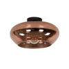 DECKENLEUCHTE Elevate Braun 40/40/22 cm - Braun, Glas (40/40/22cm) - Hoyz Collection