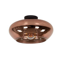 DECKENLEUCHTE Elevate Braun 40/40/22 cm - Braun, Glas (40/40/22cm) - Hoyz Collection