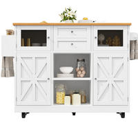 KÜCHENINSEL mit klappbarer Arbeitsplatte 140 cm Weiß MDF - Weiß, Holz (40/93.5/140cm) - Beauniv