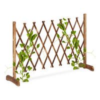 RANKGITTER - Hellbraun, Holz (185/73/28cm) - Relaxdays