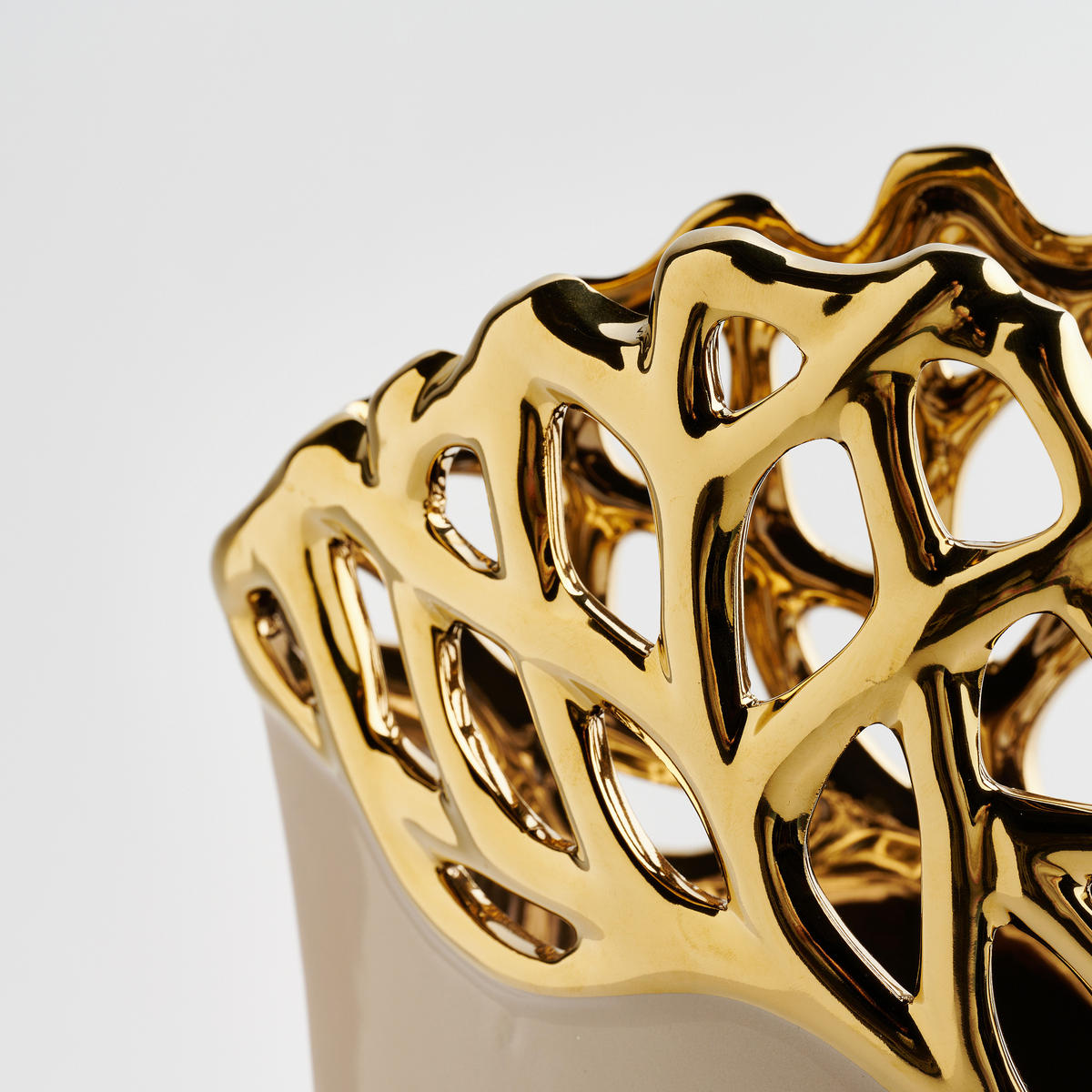 VASE Oaktree kite 30x23 cm - Beige, Stein (30cm) - home&you