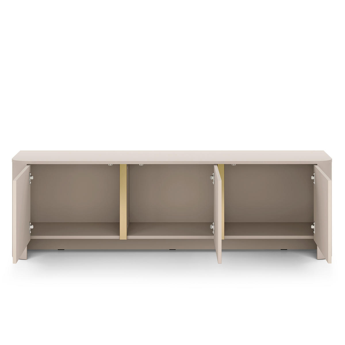 LOWBOARD AVORIO 168/52/39 cm, Kaschmir - Kaschmir, Holzwerkstoff (168/52/39cm) - MASSENO