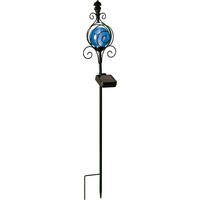 LED-SOLAR-GARTENSTÄBE Außenbereich automatische Beleuchtung umweltfreundlich einfache Installation wetterbeständig barock blau - Blau, Kunststoff (13/8/80cm) - Northpoint