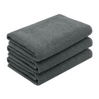 DUSCHTÜCHER, 3er-Set, 70x140 cm, 100% Baumwolle, Grau - Graphitfarben, Textil (70/140cm) - Zollner