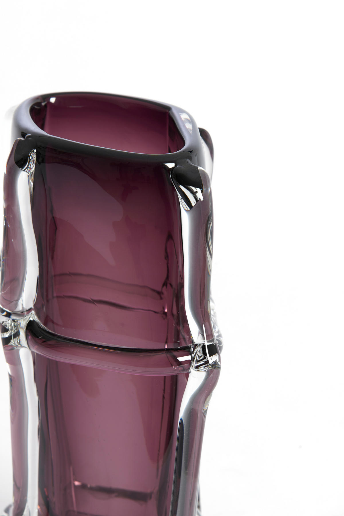 VAZE Ashoro Lila 20.5/13/29 cm - Lila, Glas (29cm) - Light & Living