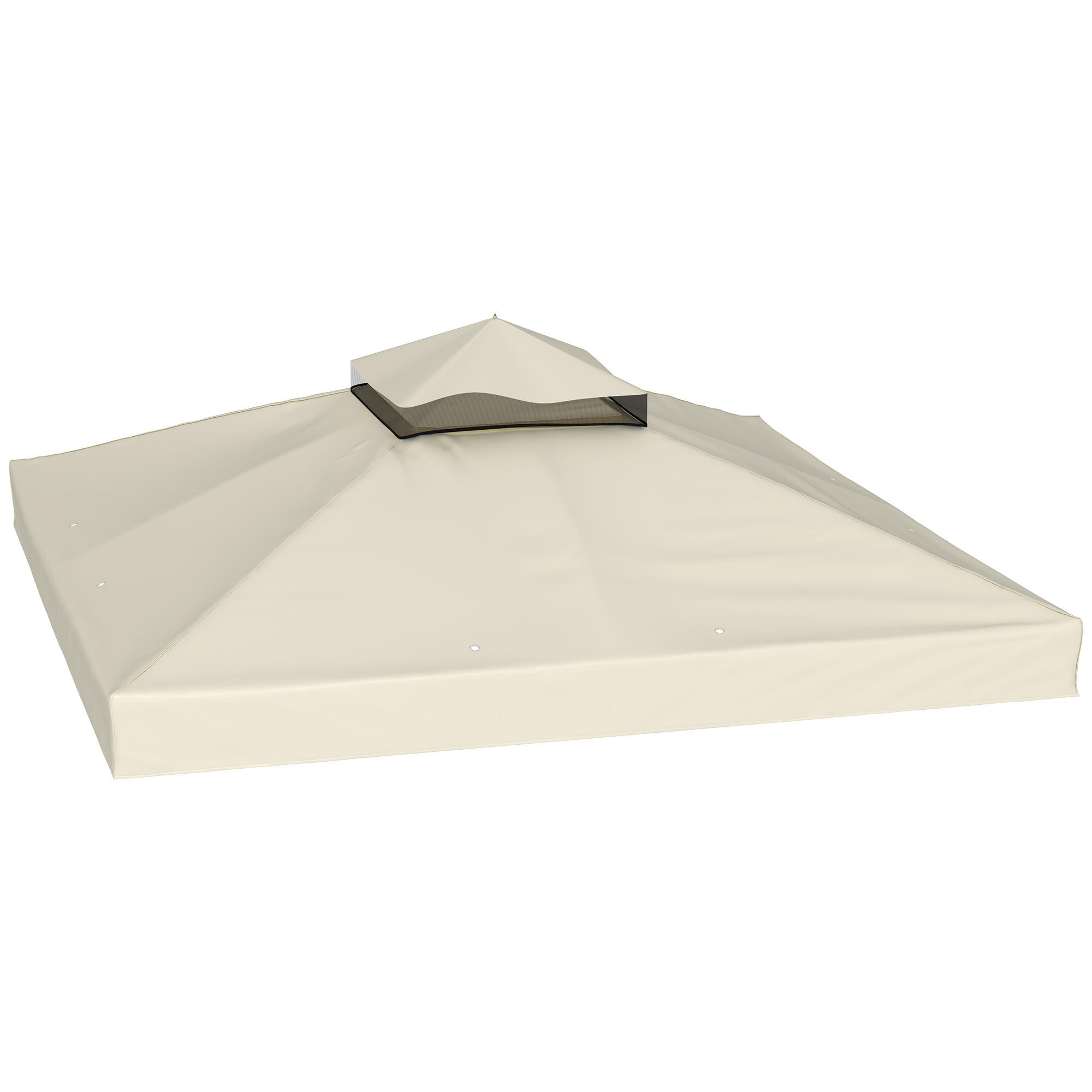 ERSATZDACH für Pavillon 3 x 3 m - Creme, Kunststoff (300/1/300cm) - Outsunny