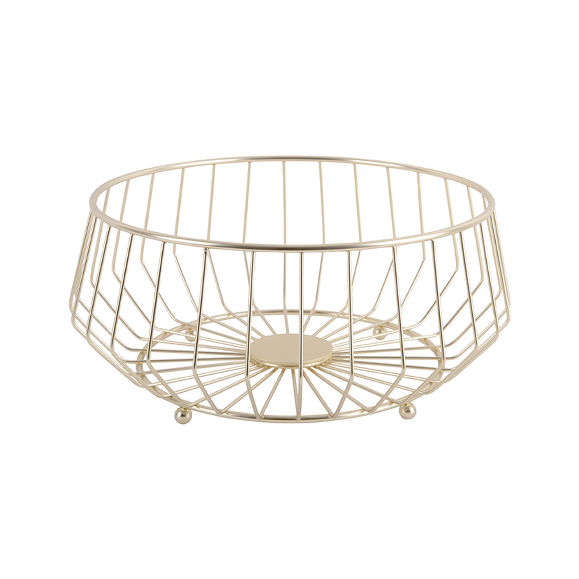 OBSTSCHALE Gold 30/30/14.5 cm - Goldfarben, Metall (30/14.5cm) - Present Time