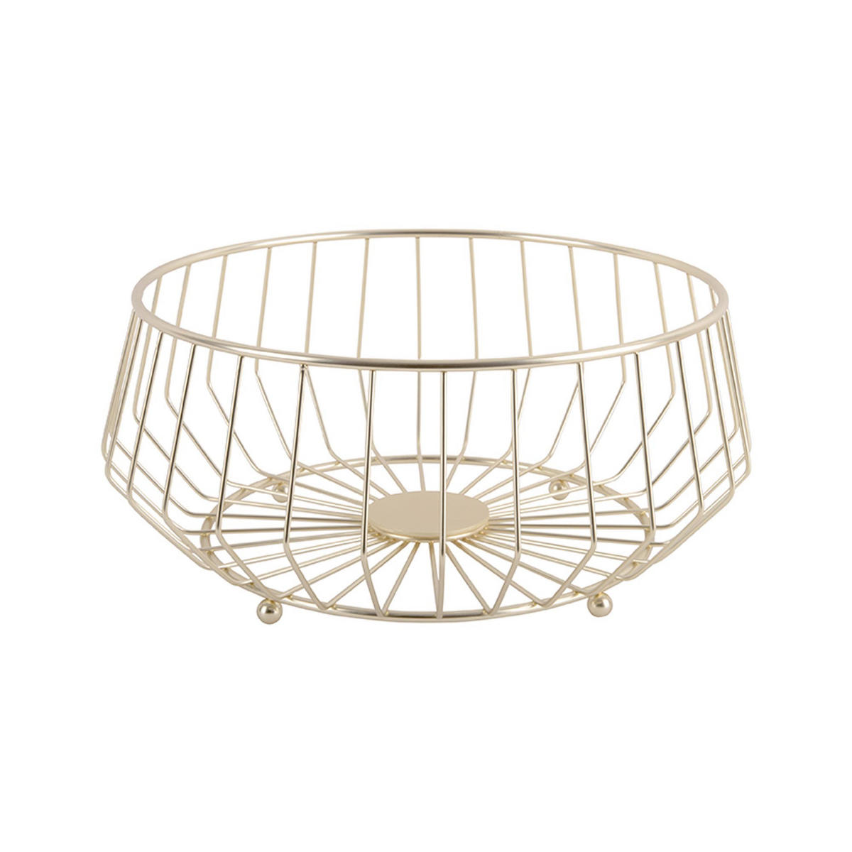 OBSTSCHALE Gold 30/30/14.5 cm - Goldfarben, Metall (30/14.5cm) - Present Time