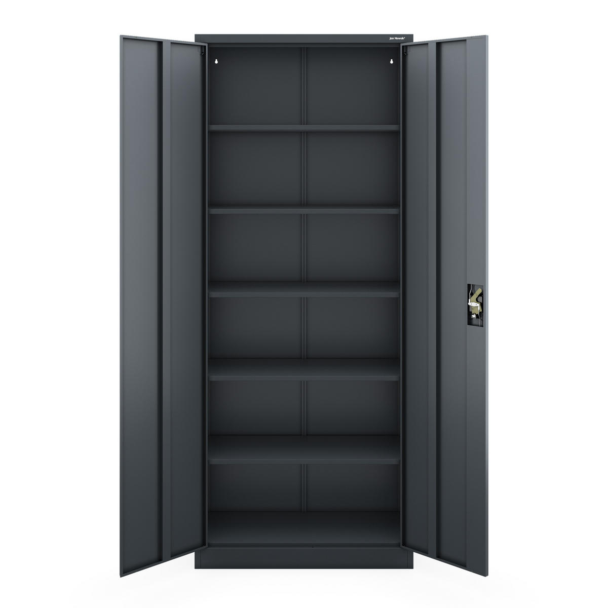 AKTENSCHRANK Jan H 220 - Anthrazit, Metall (90/220/40cm) - Jan Nowak