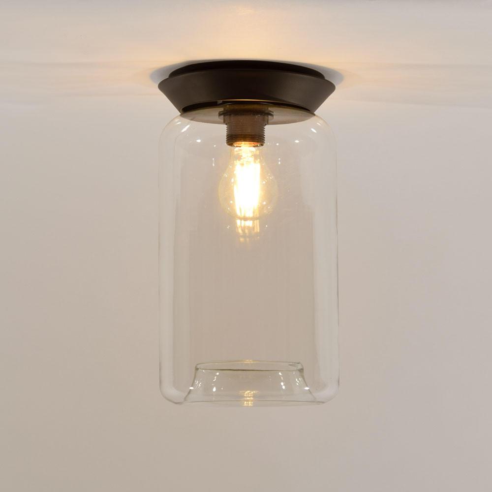 s.luce Wand-/Deckenlampe Klar 17x30x17 cm