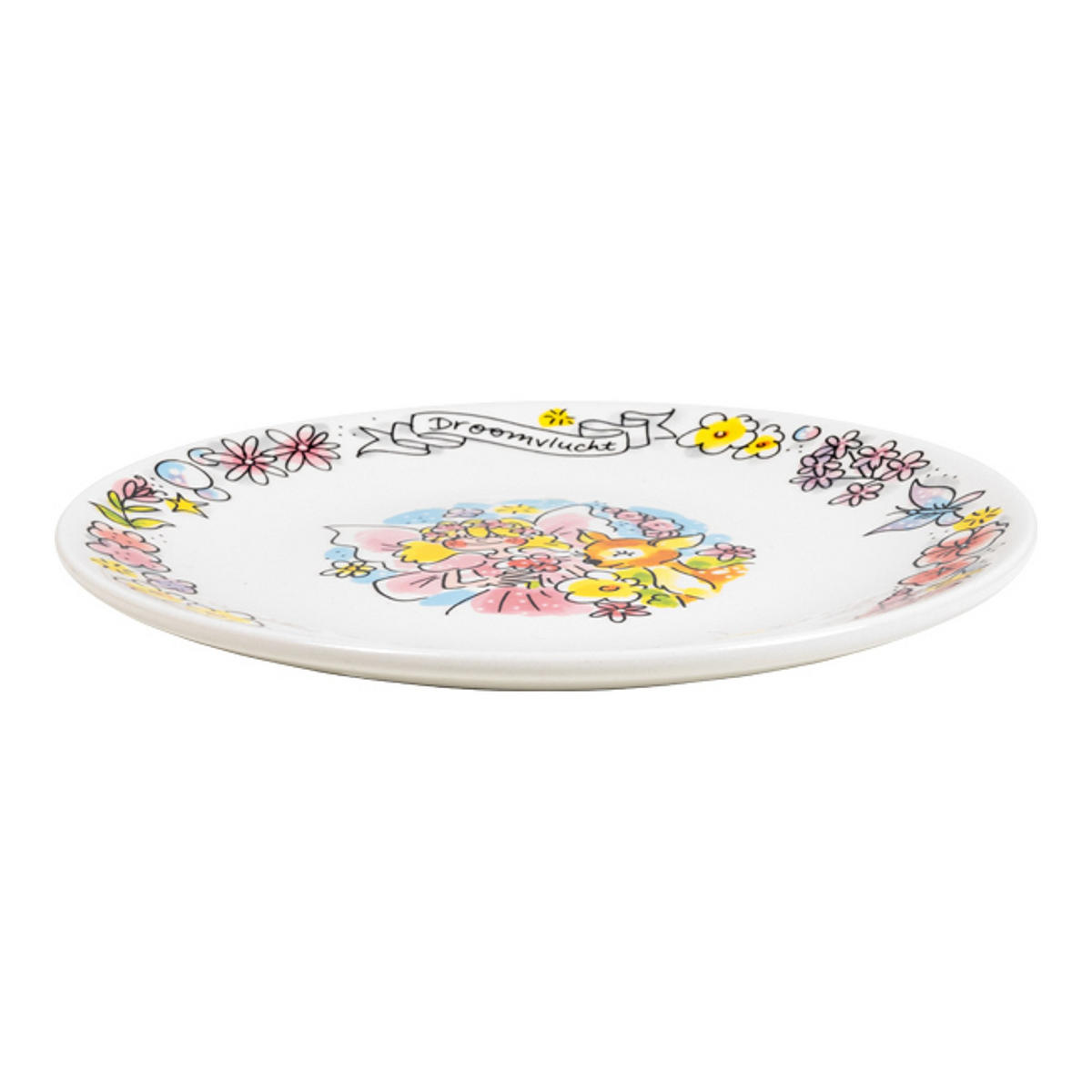 TELLER Traumflug in Bunt - 18cm - Multicolor, Keramik (18/18/2cm) - Blond Amsterdam