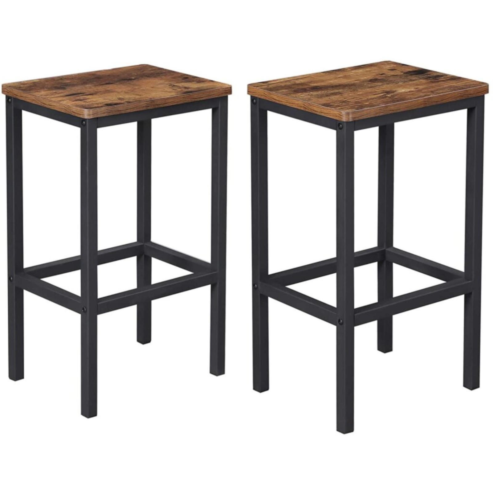Begryf Barhocker Dunkelbraun, Schwarz 30x65x40 cm
