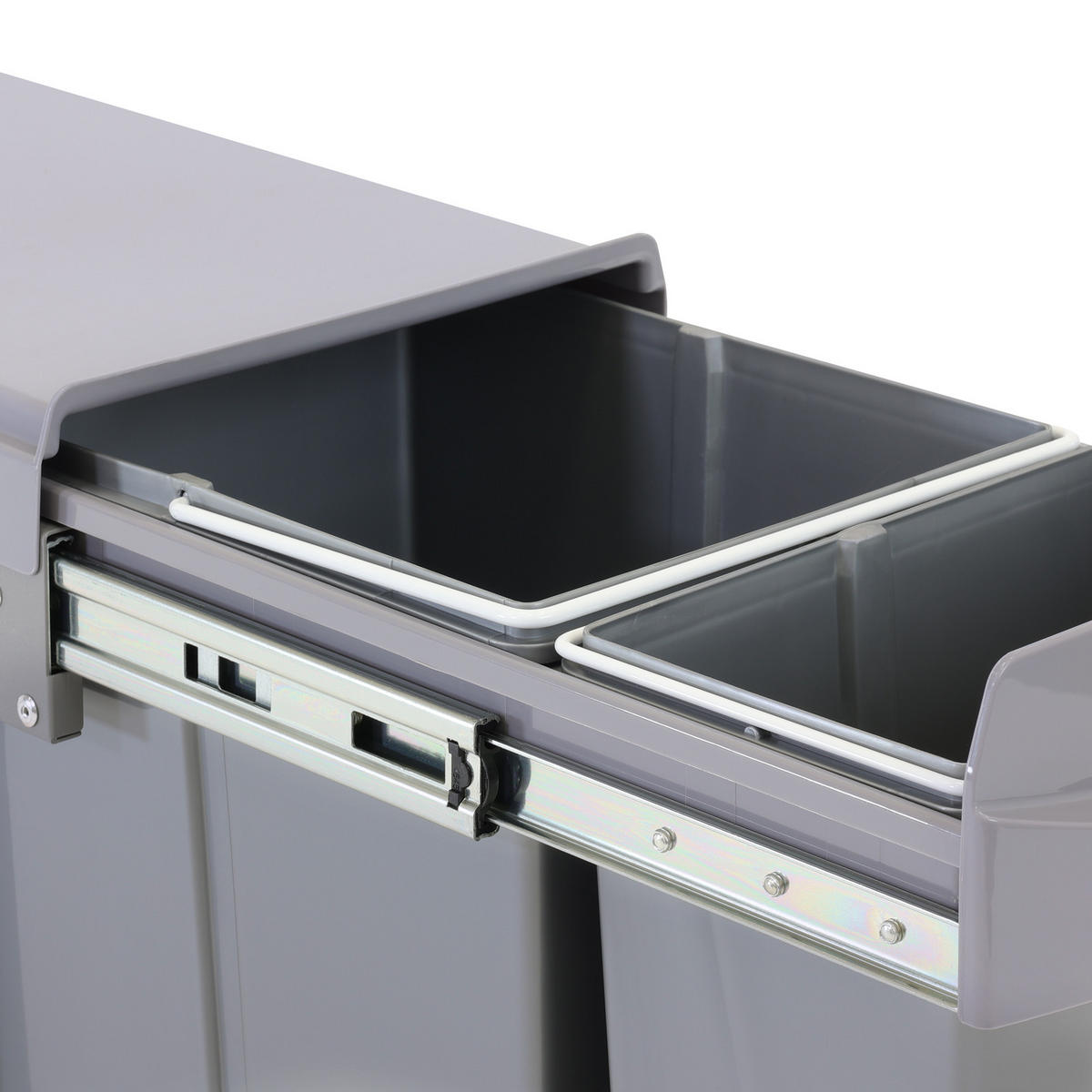 EINBAUMÜLLEIMER EMCombo30 30L - Grau, Kunststoff (26/42/51cm) - SVITA