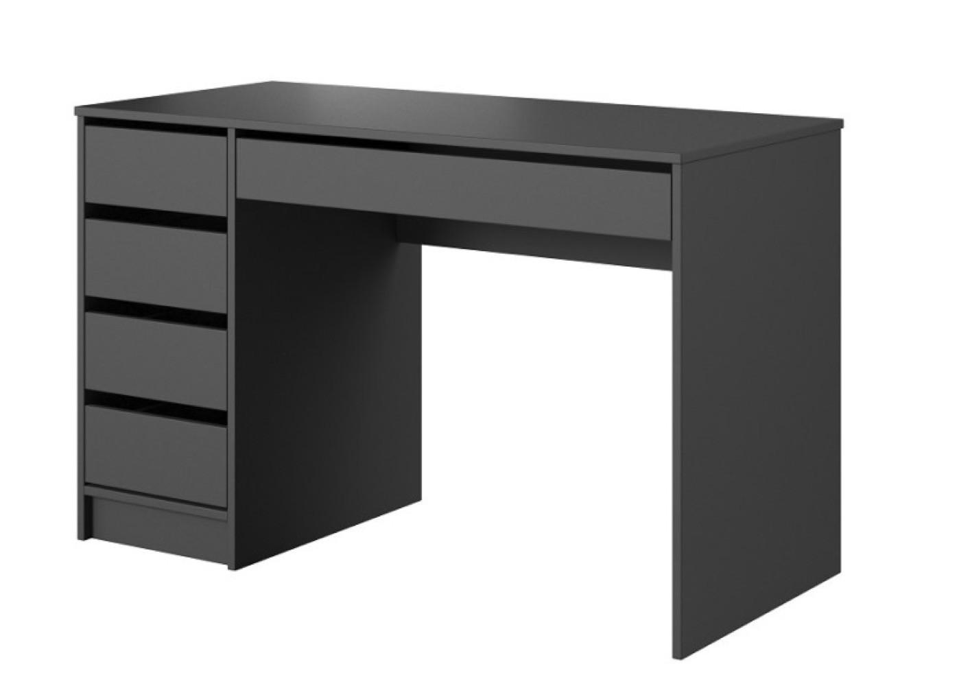 SCHREIBTISCH Anthrazit AGA Mit Schubladen - Graphitfarben, Holzwerkstoff (55/55/75cm) - Sepro Meble