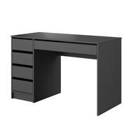 SCHREIBTISCH Anthrazit AGA Mit Schubladen - Graphitfarben, Holzwerkstoff (55/55/75cm) - Sepro Meble