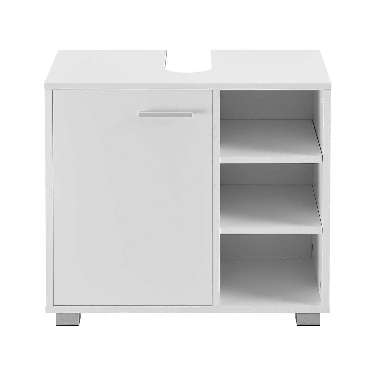 WASCHBECKENUNTERSCHRANK Narvik - Weiß, Holzwerkstoff (60/55.6/31cm) - [en.casa]