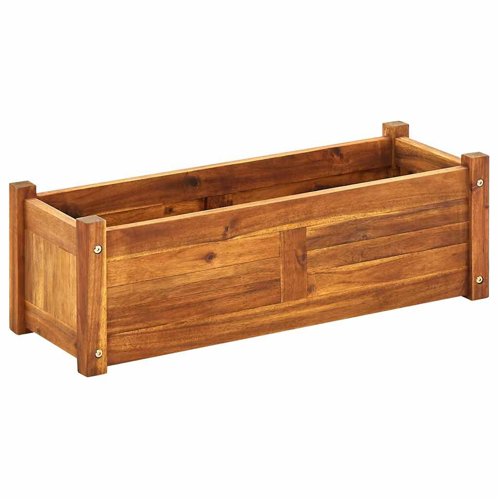 GARTEN-HOCHBEET Akazienholz 76/27,6/25 Cm - Braun, Holz (27.6/25/76cm) - vidaXL