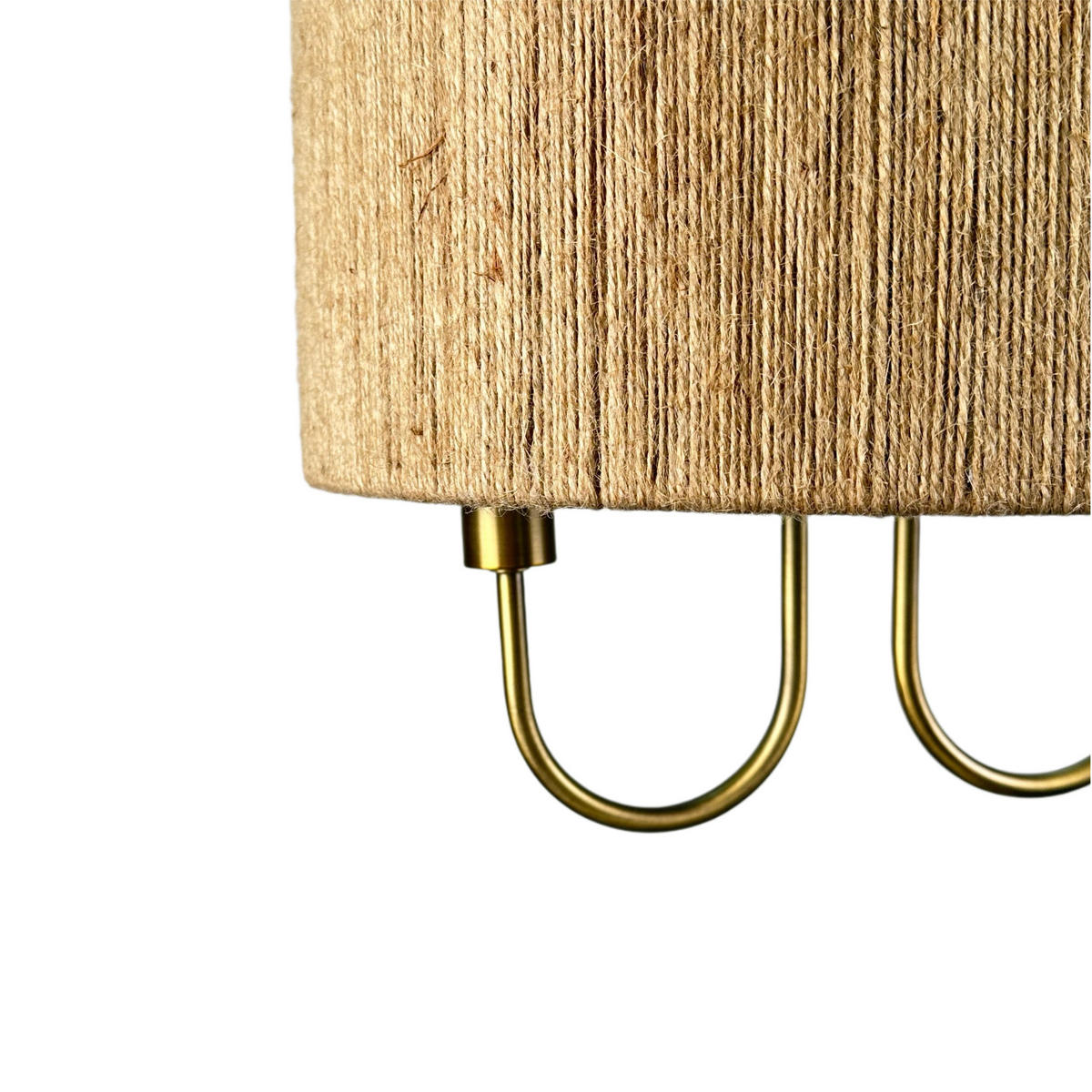 DECKENLAMPE Natur Bronze 2-flammig E14 - Hellbraun, Kunststoff/Metall (35/35/35cm) - Relaxdays