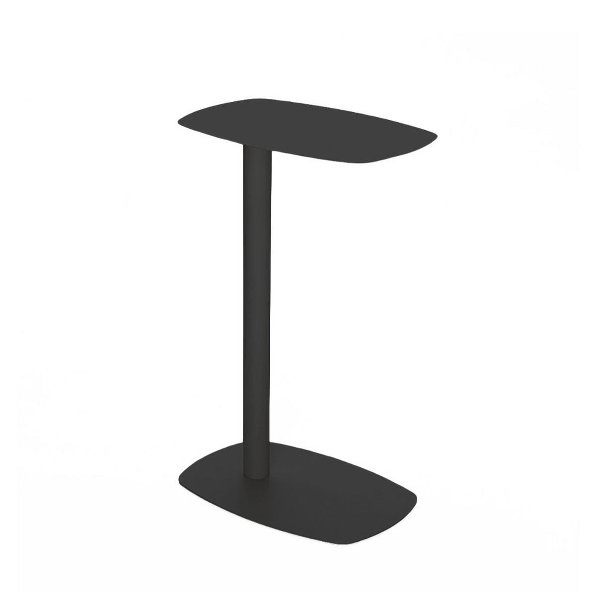 METALL-BEISTELLTISCH H66cm - Sidy - Schwarz - Schwarz, Metall (28/42/66cm) - Drawer