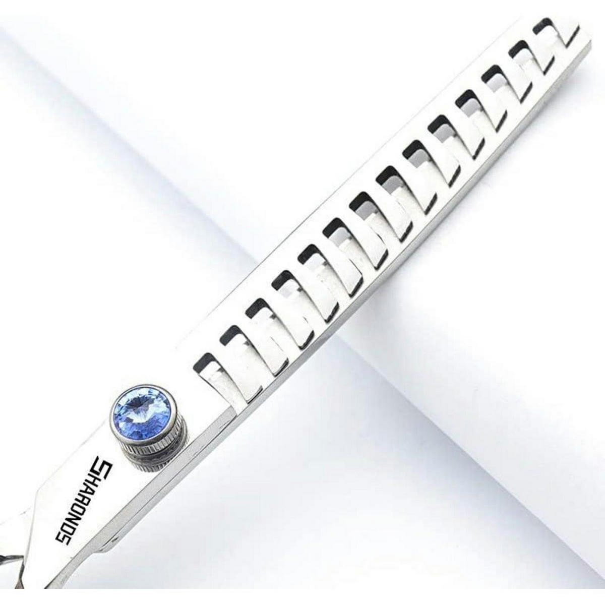 FRISEURSCHEREN Set 7 Zoll 3-teilig Ausdünnungsrate 40-45% Edelstahl - Silberfarben, Metall (6/1/17.7cm)