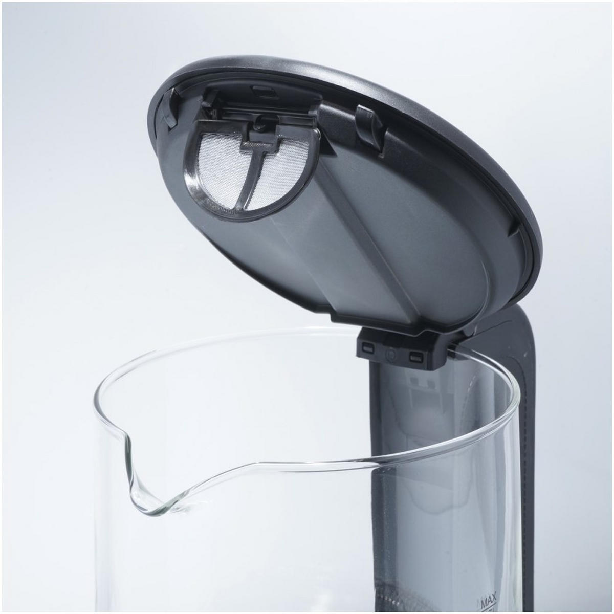 WASSERKOCHER ELEKTRISCH Silber 16/16/24 cm TS2703 - Silberfarben, Glas (16/24/16cm) - Tiross 