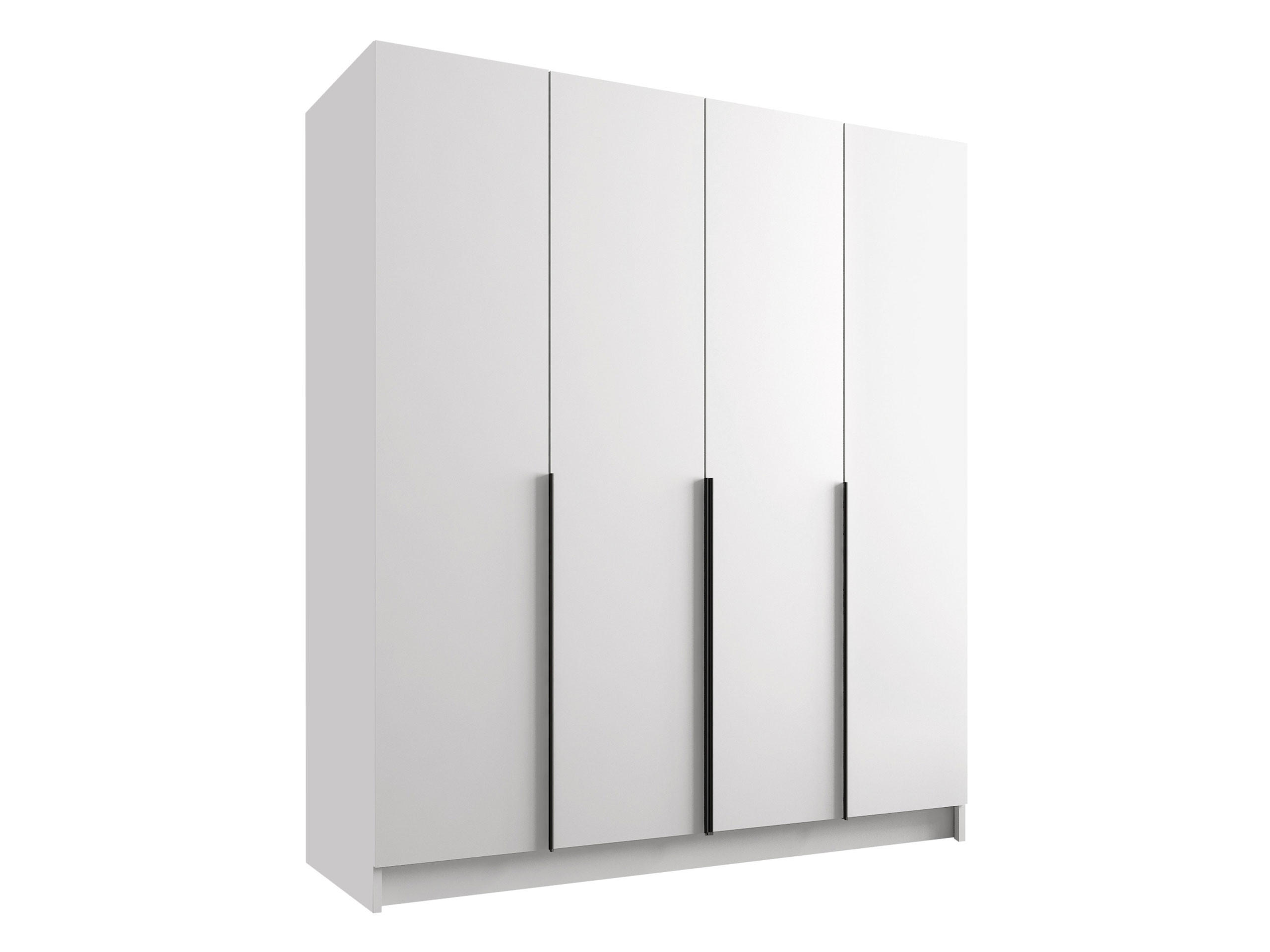 MIRJAN24 KLEIDERSCHRANK Weiß 200cm × 58cm × 215cm