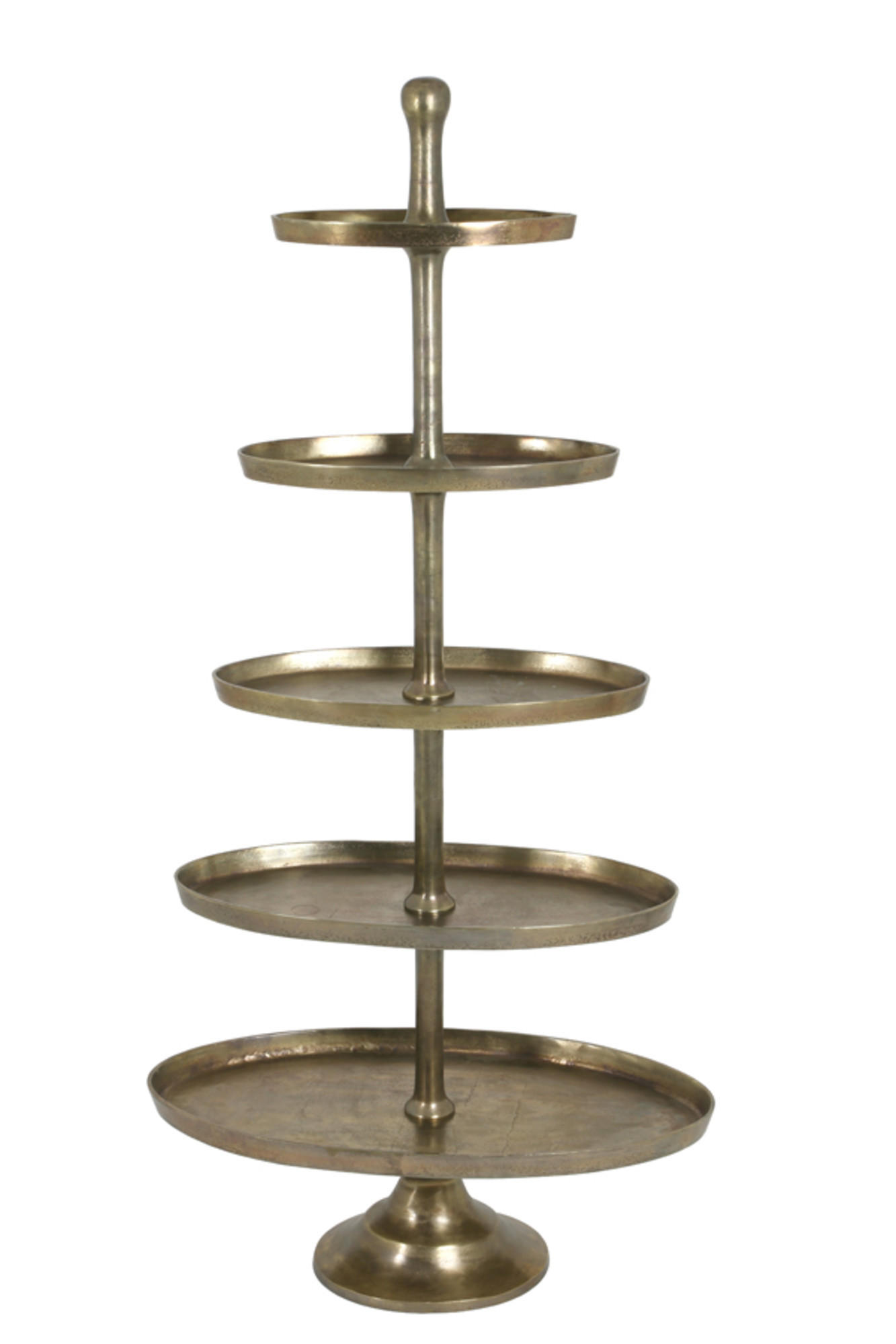 ETAGERE Prato Bronze 83/41/170 cm - Bronzefarben, Metall (83/170cm) - Light & Living
