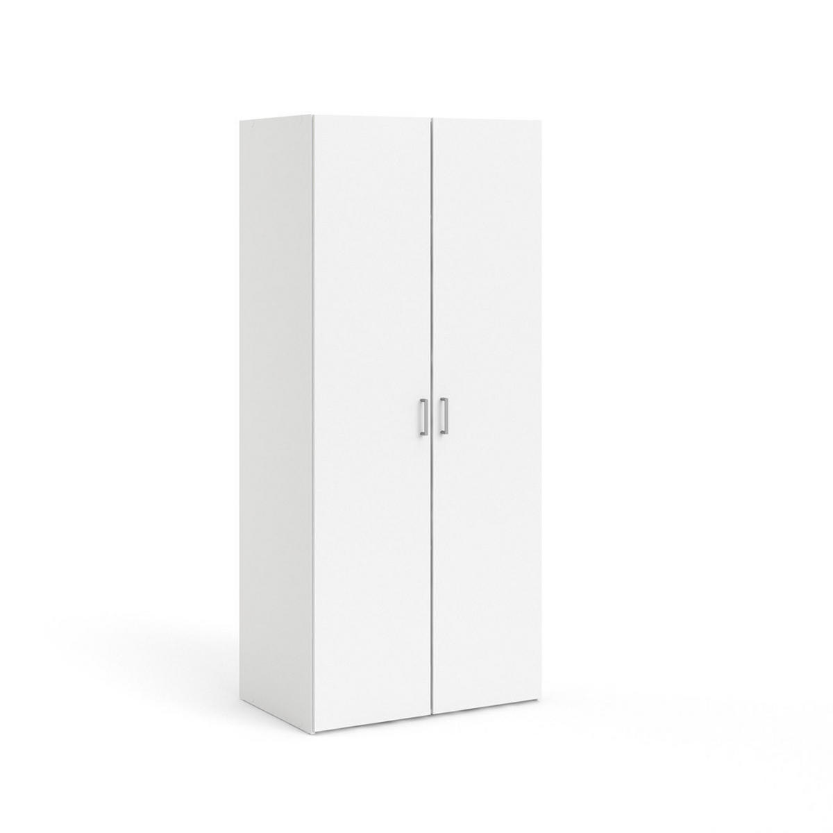 KLEIDERSCHRANK weiß - Weiß, Holzwerkstoff (78/176/50cm) - ebuy24