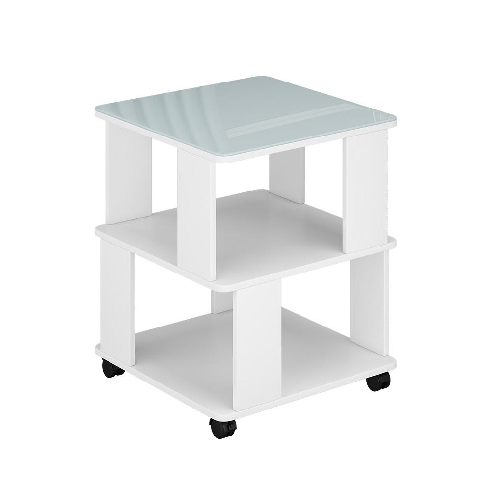 COUCHTISCH Velito Weiß 50 x 50 cm - Weiß, Holzwerkstoff (50/50/60.5cm) - Vicco