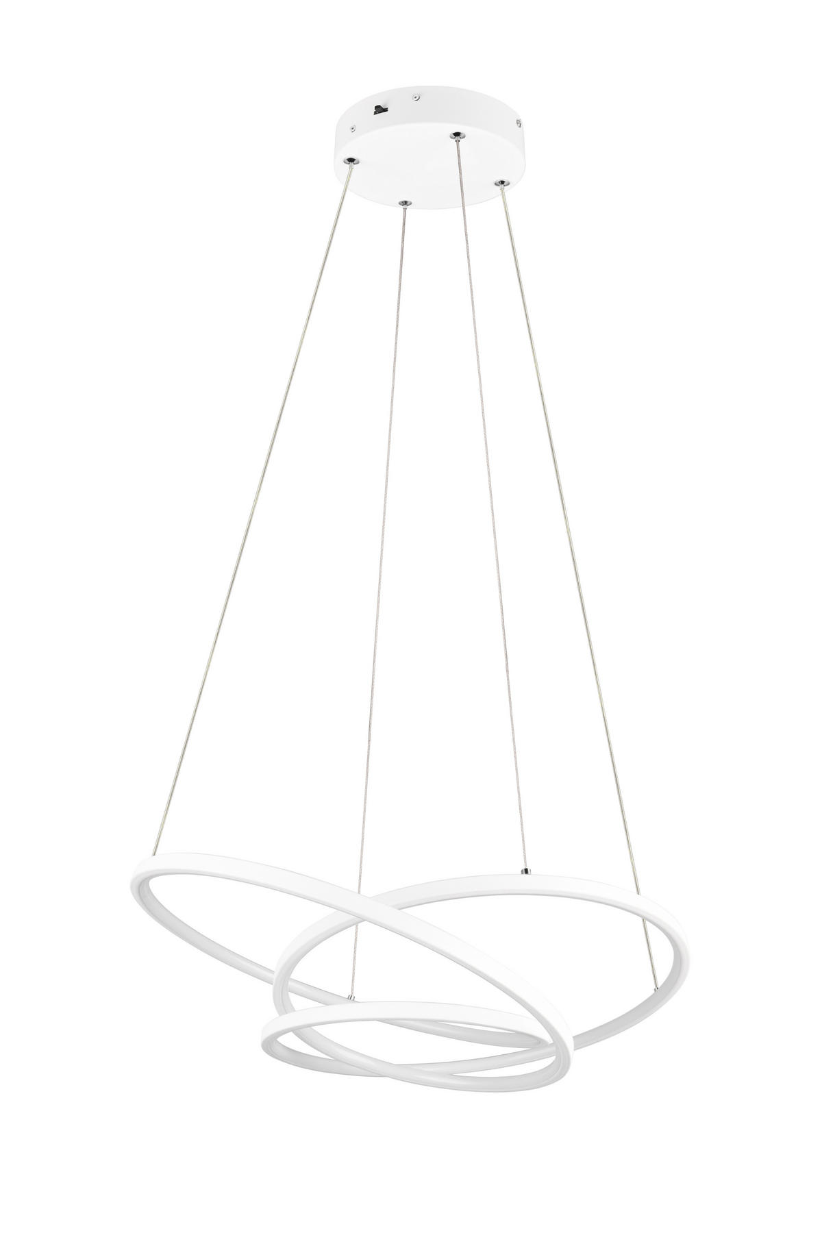HÄNGELAMPE DARVIN - Weiß - 0/0/150 cm - Weiß, Metall (64/64/150cm) - Trio Leuchten