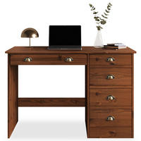 SCHREIBTISCH LANA - Kastanienfarben, Holz (54/114/76cm) - IDIMEX