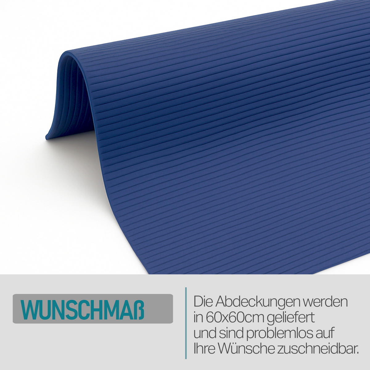 WASCHMASCHINENAUFLAGE 60x60 cm Blau - Blau, Kunststoff (60/60cm) - Bestlivings