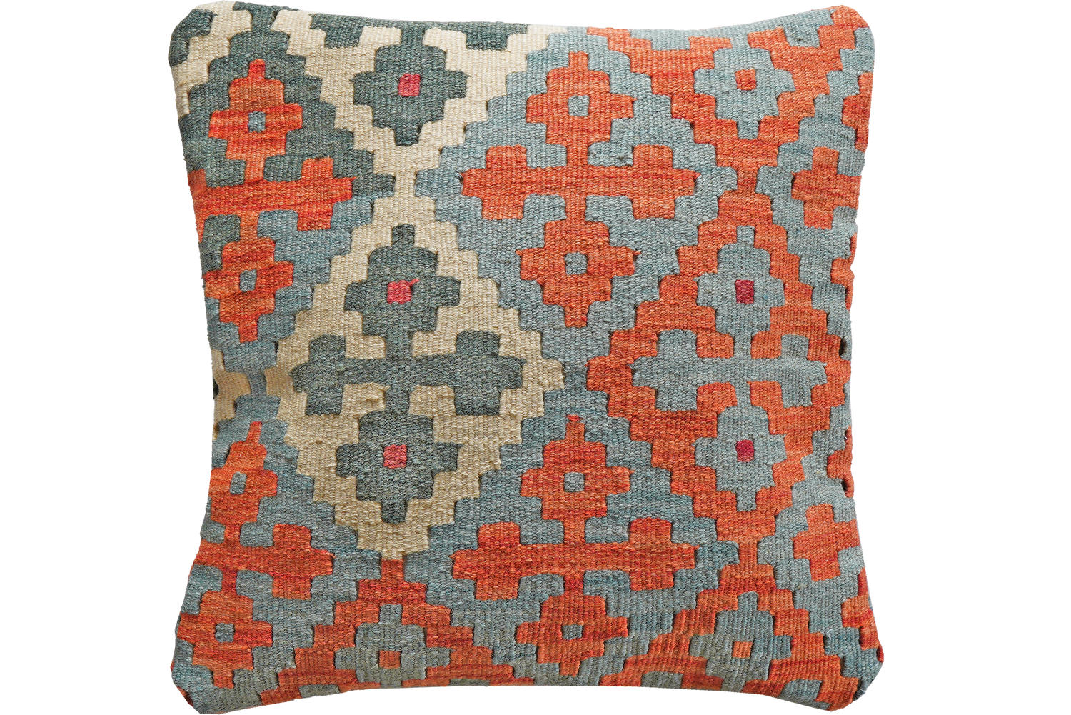 KELIM-KISSEN Mehrfarbig 50/50 cm Schurwolle - Multicolor, Textil (50/50cm) - Looma