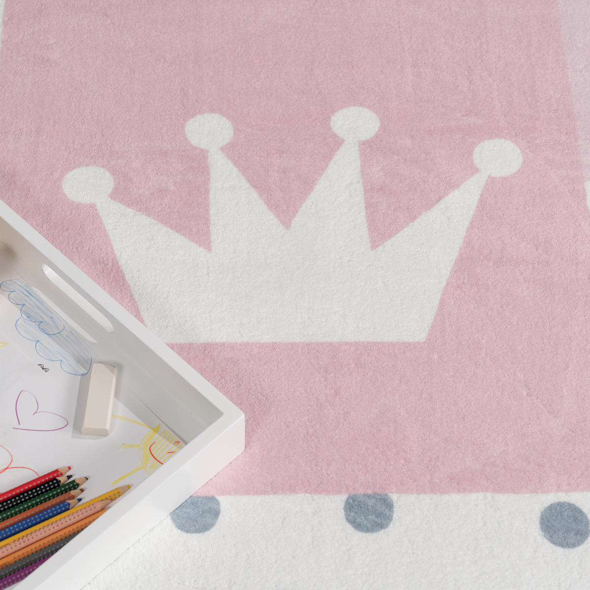 KINDERTEPPICH 140/200 cm Eliz 391 - Pink, Textil (140/200cm) - Paco Home