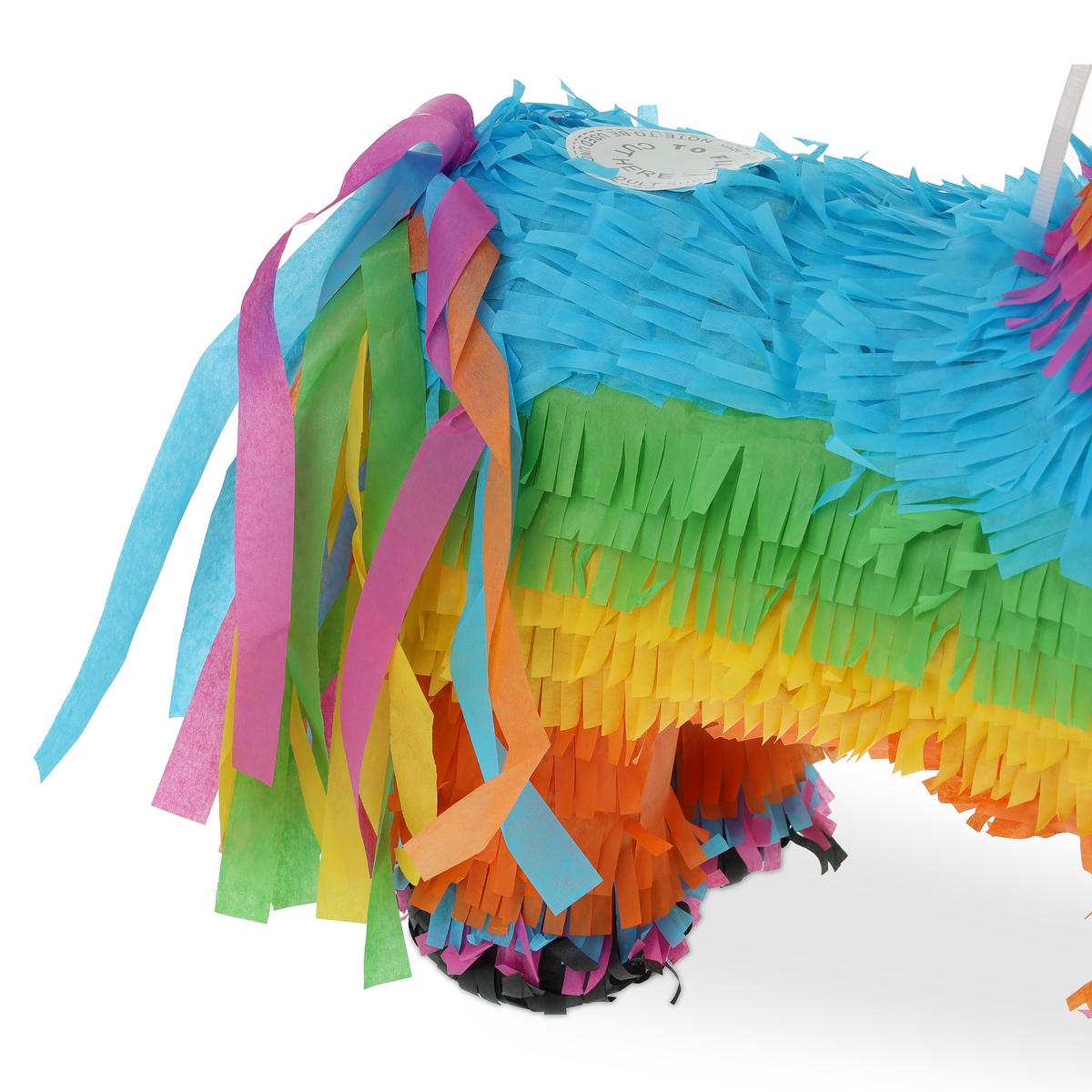 PINATA - Multicolor, Papier/Wellpappe (35/38/12cm) - Relaxdays
