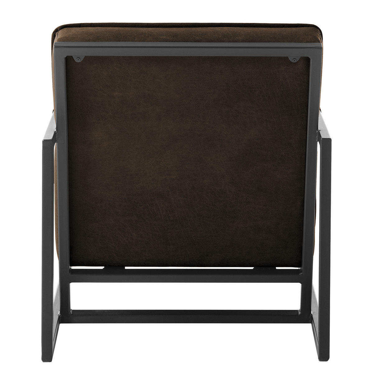 SESSEL - Antiklederlook - Braun, Textil (66/74/82cm) - home24