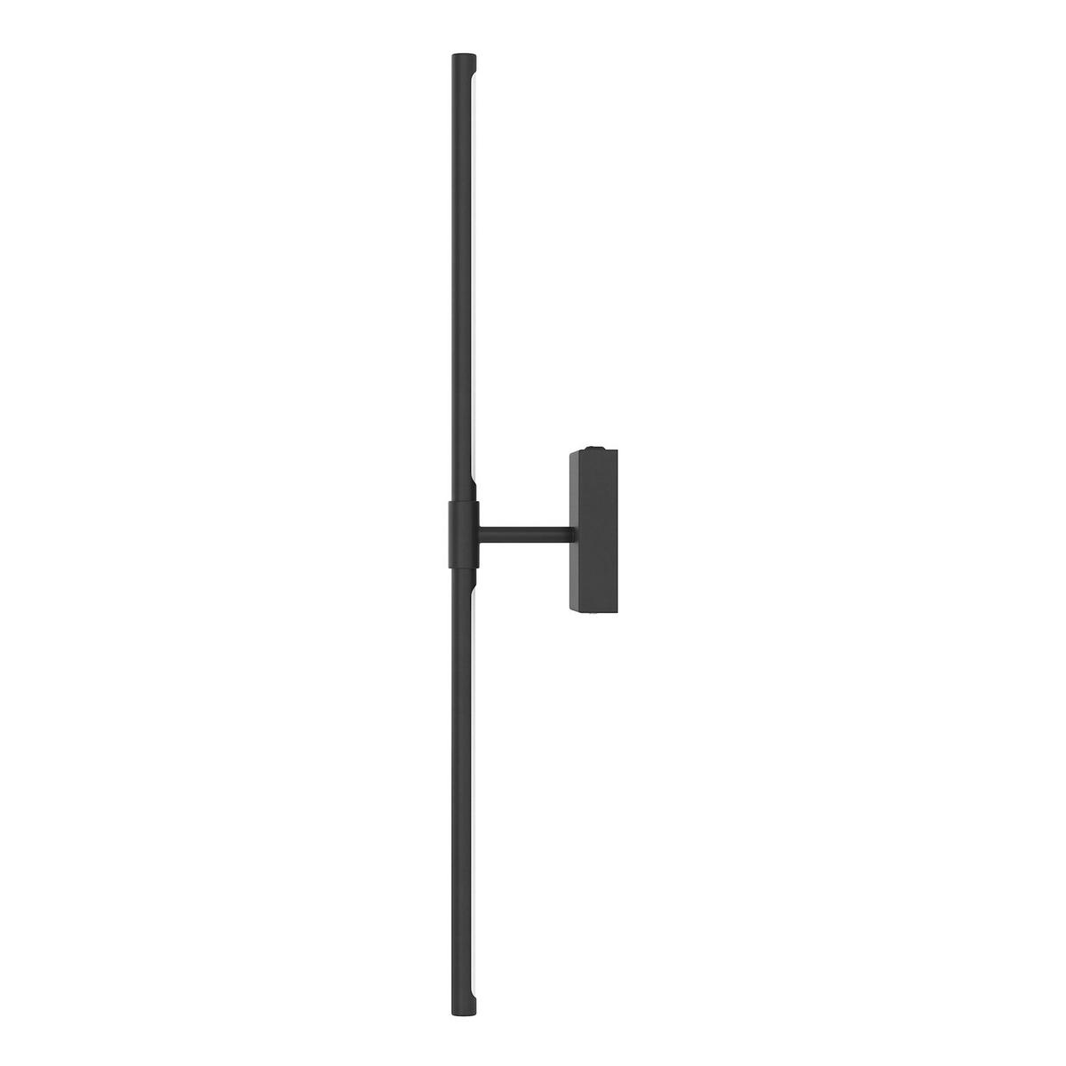 AKKU-WANDLEUCHTE inkl. Fernbedienung - 3-Stufen-Dimmer - Eisen - Schwarz, Metall (12/71/11cm) - home24