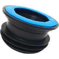 WC-FLANSCHRING, Multicolor,13/13/8CM - Schwarz, Kunststoff (13/8/13cm)