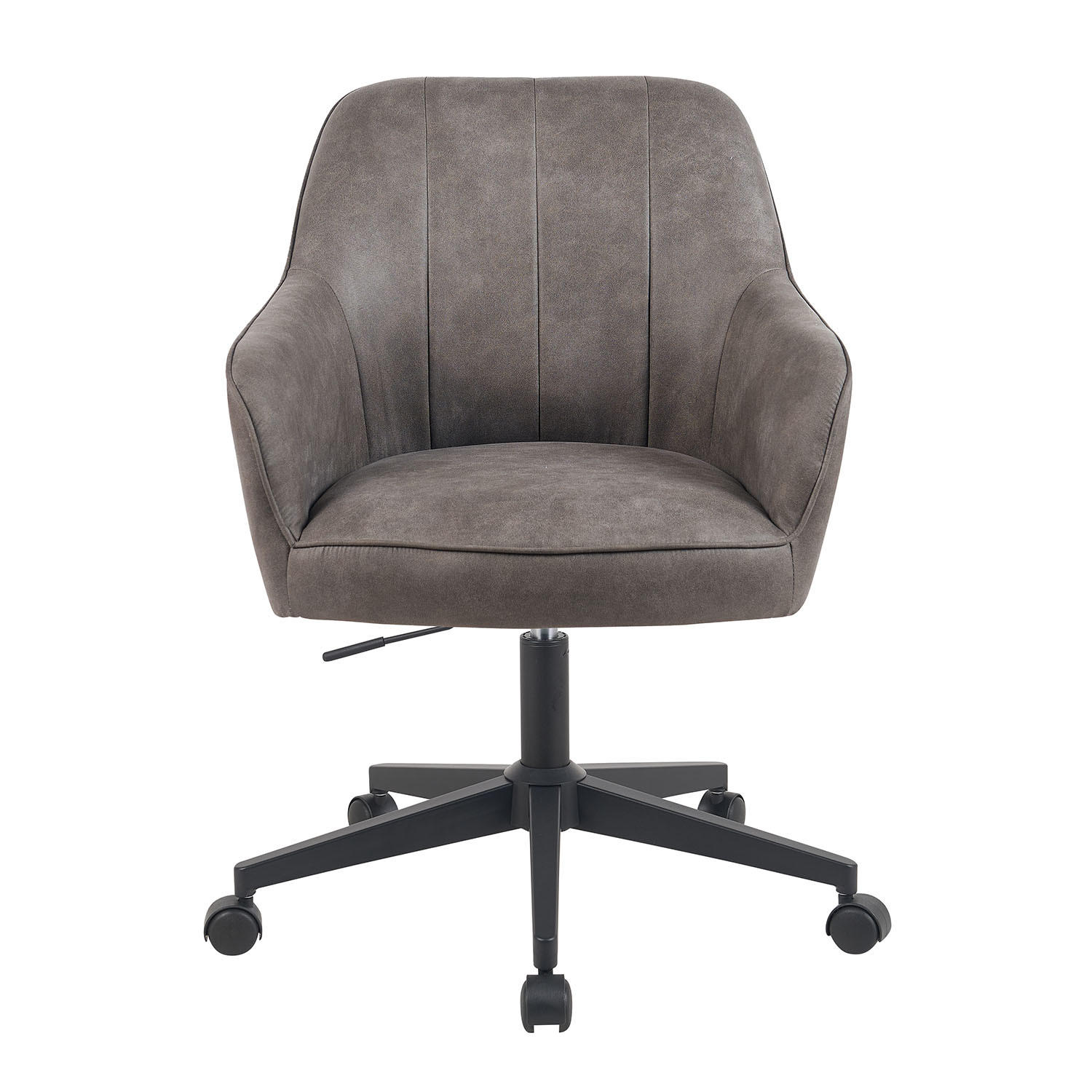 BÜROSTUHL Mika-Nika - Taupe/Schwarz, Textil/Metall (60/84/65cm) - DUBI Möbel