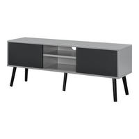 LOWBOARD Eskilstuna - Schwarz, Holz/Holzwerkstoff (120/46.5/29.5cm) - [en.casa]