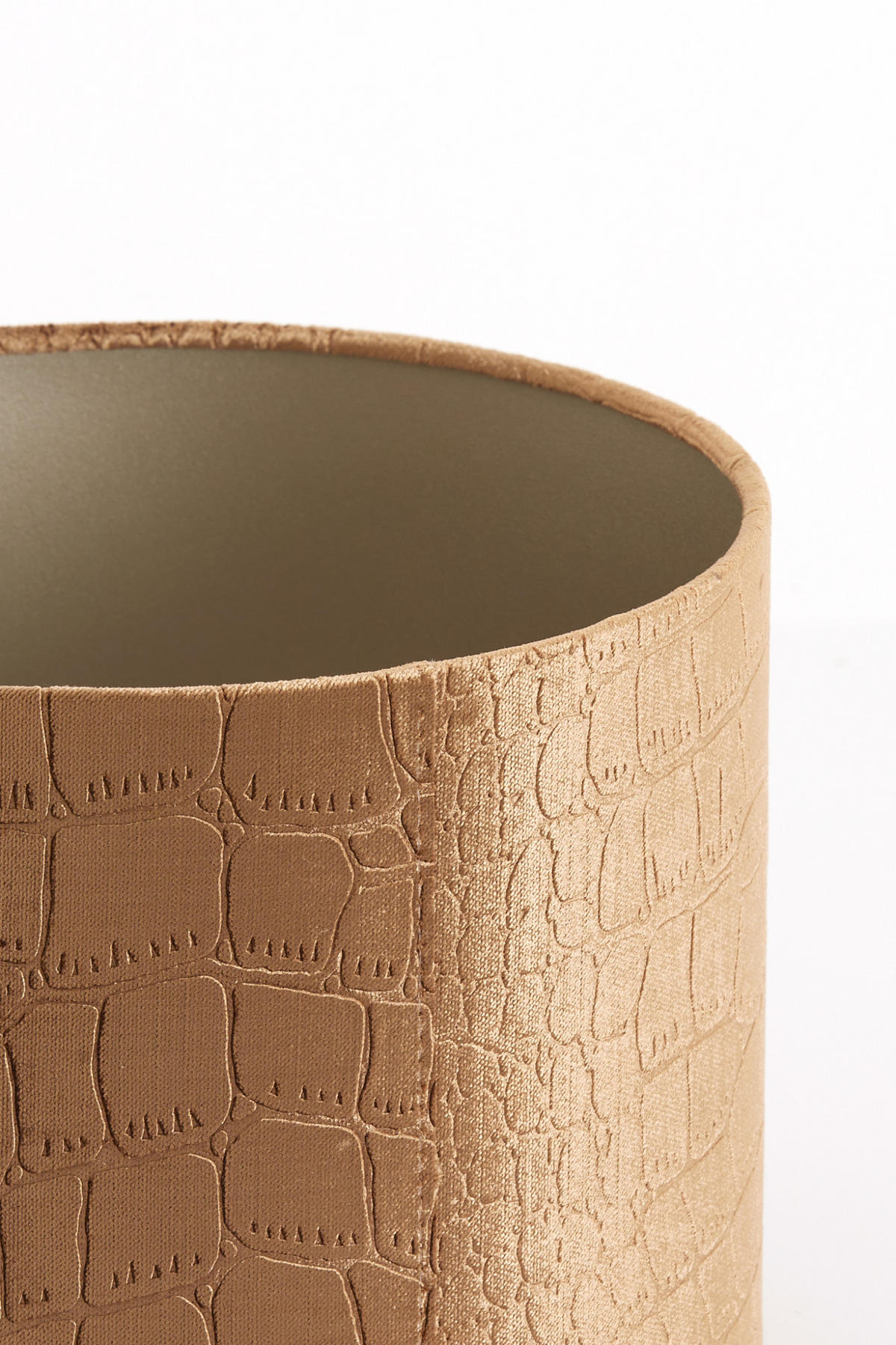 LAMPENSCHIRM Praya Braun Ø25/18 cm - Braun, Textil (25/25/18cm) - Light & Living