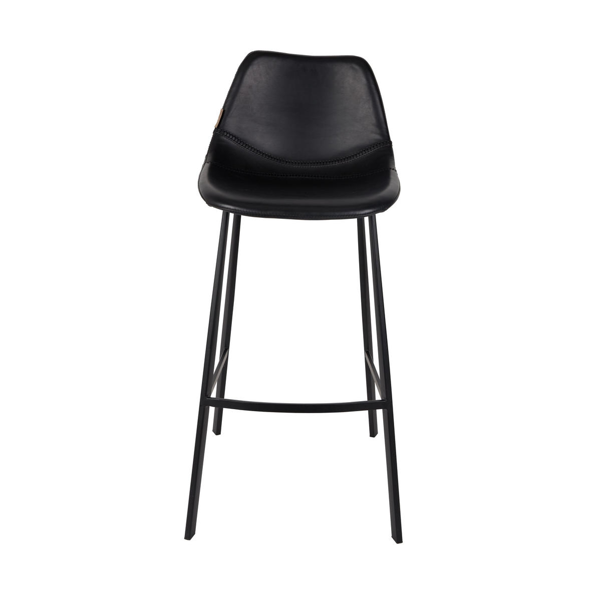 BARHOCKER Franky Rückenlehne 80 cm Schwarz - 2 er Set - Schwarz, Kunststoff (50/106/54cm) - Dutchbone